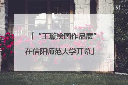 “王璇绘画作品展”在信阳师范大学开幕