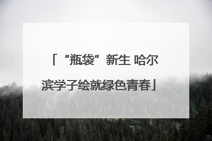 “瓶袋”新生 哈尔滨学子绘就绿色青春
