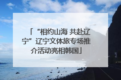 “相约山海 共赴辽宁”辽宁文体旅专场推介活动亮相韩国