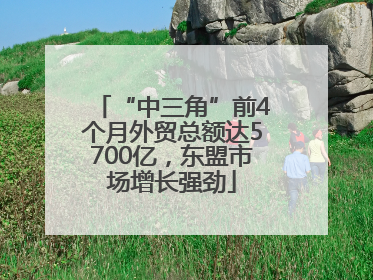 “中三角”前4个月外贸总额达5700亿，东盟市场增长强劲