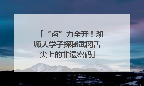 “卤”力全开！湖师大学子探秘武冈舌尖上的非遗密码