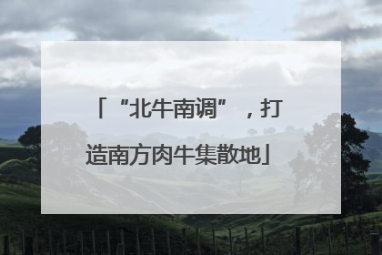 “北牛南调”，打造南方肉牛集散地
