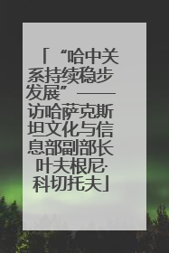 “哈中关系持续稳步发展”——访哈萨克斯坦文化与信息部副部长叶夫根尼·科切托夫