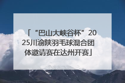 “巴山大峡谷杯”2025川渝陕羽毛球混合团体邀请赛在达州开赛