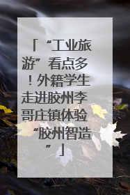 “工业旅游”看点多！外籍学生走进胶州李哥庄镇体验“胶州智造”