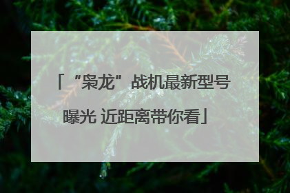 “枭龙”战机最新型号曝光 近距离带你看