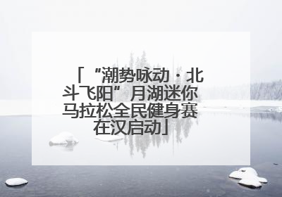 “潮势咏动・北斗飞阳”月湖迷你马拉松全民健身赛在汉启动