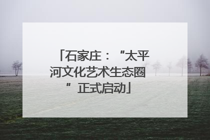 石家庄：“太平河文化艺术生态圈”正式启动