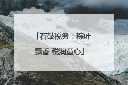 石鼓税务：粽叶飘香 税润童心