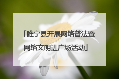 睢宁县开展网络普法暨网络文明进广场活动