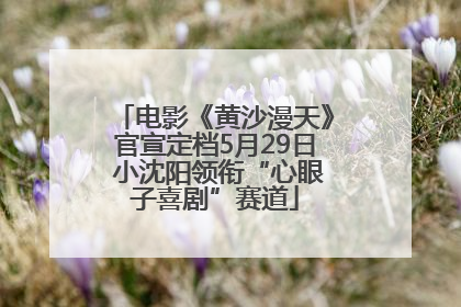 电影《黄沙漫天》官宣定档5月29日 小沈阳领衔“心眼子喜剧”赛道