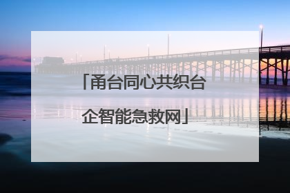 甬台同心共织台企智能急救网
