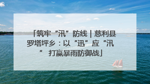筑牢“汛”防线｜慈利县罗塔坪乡：以“迅”应“汛” 打赢暴雨防御战