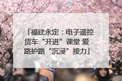 福建永定：电子遥控货车“开进”课堂 爱路护路“沉浸”接力