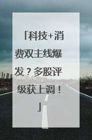 科技+消费双主线爆发？多股评级获上调！