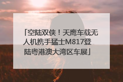 空陆双侠！天鹰车载无人机携手猛士M817登陆粤港澳大湾区车展