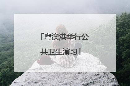 粤澳港举行公共卫生演习