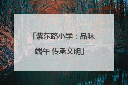 紫东路小学：品味端午 传承文明