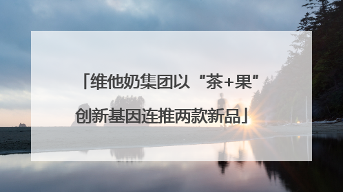 维他奶集团以“茶+果”创新基因连推两款新品