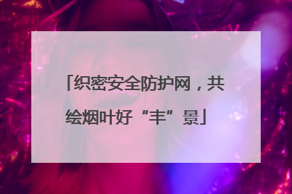 织密安全防护网，共绘烟叶好“丰”景