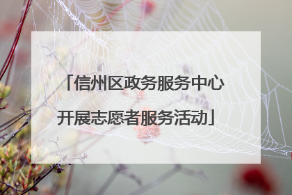 信州区政务服务中心开展志愿者服务活动