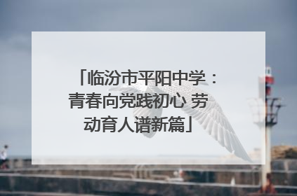 临汾市平阳中学：青春向党践初心 劳动育人谱新篇