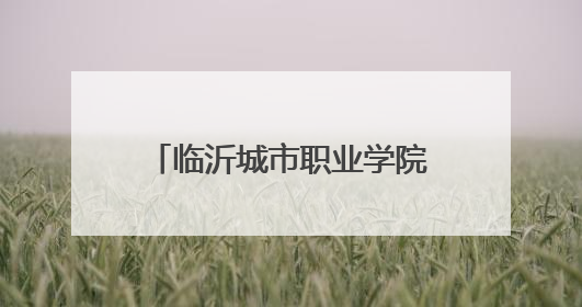临沂城市职业学院新校园办公区启用