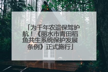 为千年农遗保驾护航！《丽水市青田稻鱼共生系统保护发展条例》正式施行