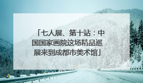 七人展、第十站：中国国家画院这场精品巡展来到成都市美术馆
