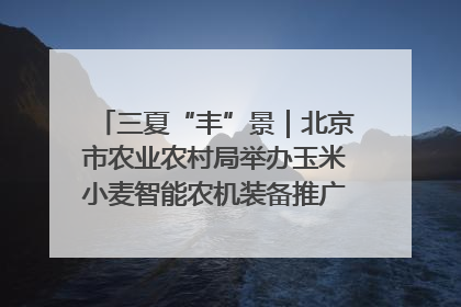 三夏“丰”景｜北京市农业农村局举办玉米小麦智能农机装备推广“田间日”活动