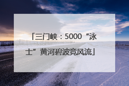 三门峡：5000“泳士”黄河碧波竞风流