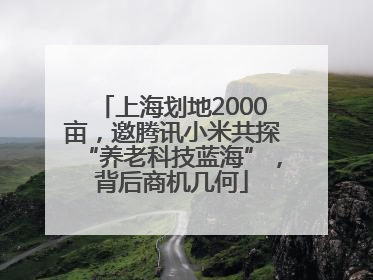 上海划地2000亩，邀腾讯小米共探“养老科技蓝海”，背后商机几何