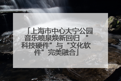 上海市中心大宁公园音乐喷泉焕新回归 “科技硬件”与“文化软件”完美融合
