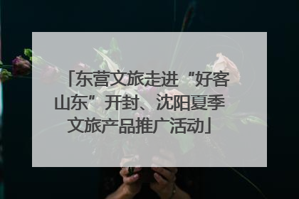 东营文旅走进“好客山东”开封、沈阳夏季文旅产品推广活动