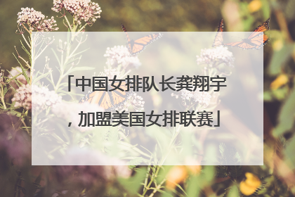 中国女排队长龚翔宇，加盟美国女排联赛