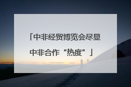 中非经贸博览会尽显中非合作“热度”
