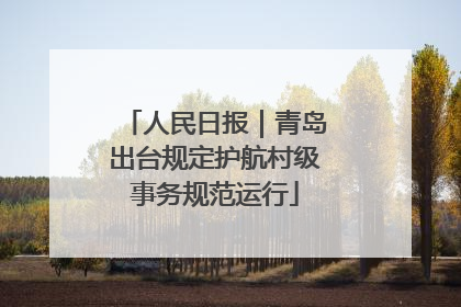人民日报｜青岛出台规定护航村级事务规范运行