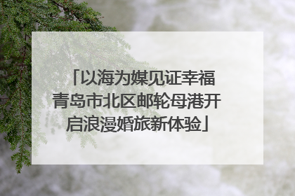 以海为媒见证幸福 青岛市北区邮轮母港开启浪漫婚旅新体验