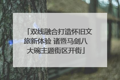 双线融合打造怀旧文旅新体验 诸暨马剑八大碗主题街区开街