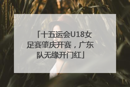 十五运会U18女足赛肇庆开赛，广东队无缘开门红