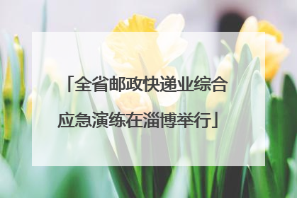 全省邮政快递业综合应急演练在淄博举行