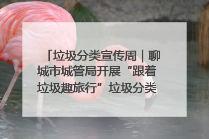 垃圾分类宣传周｜聊城市城管局开展“跟着垃圾趣旅行”垃圾分类科普宣传活动