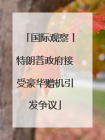 国际观察丨特朗普政府接受豪华赠机引发争议