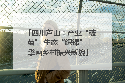 四川芦山：产业“破茧” 生态“织锦” 擘画乡村振兴新貌