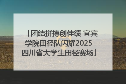 团结拼搏创佳绩 宜宾学院田径队闪耀2025四川省大学生田径赛场