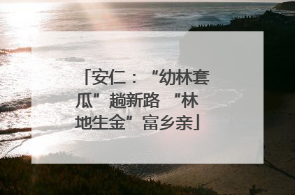 安仁：“幼林套瓜”趟新路 “林地生金”富乡亲