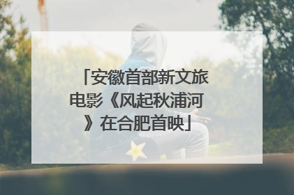 安徽首部新文旅电影《风起秋浦河》在合肥首映