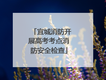 宜城消防开展高考考点消防安全检查