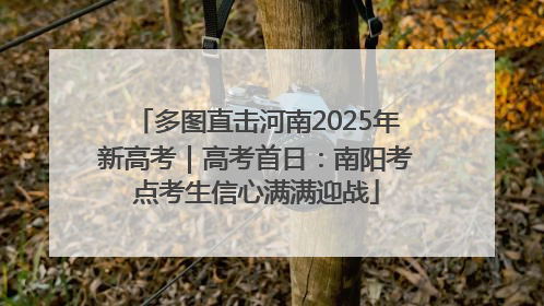 多图直击河南2025年新高考｜高考首日：南阳考点考生信心满满迎战