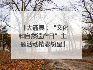 大通县：“文化和自然遗产日”主题活动精彩纷呈